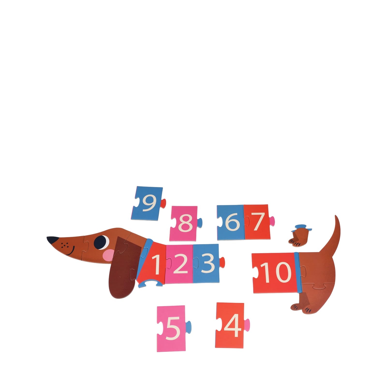 Number Floor Puzzle - Sausage Dog