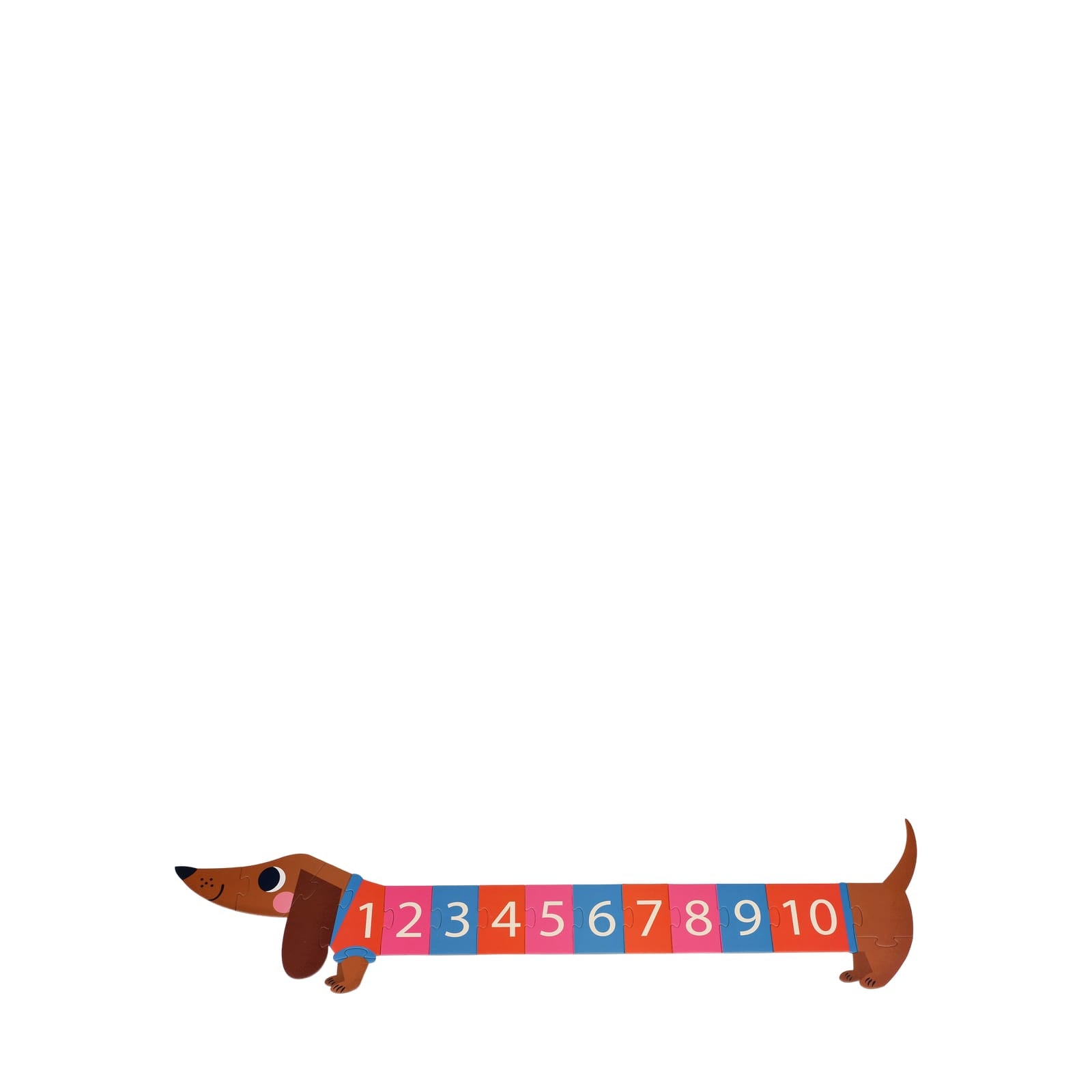 Number Floor Puzzle - Sausage Dog