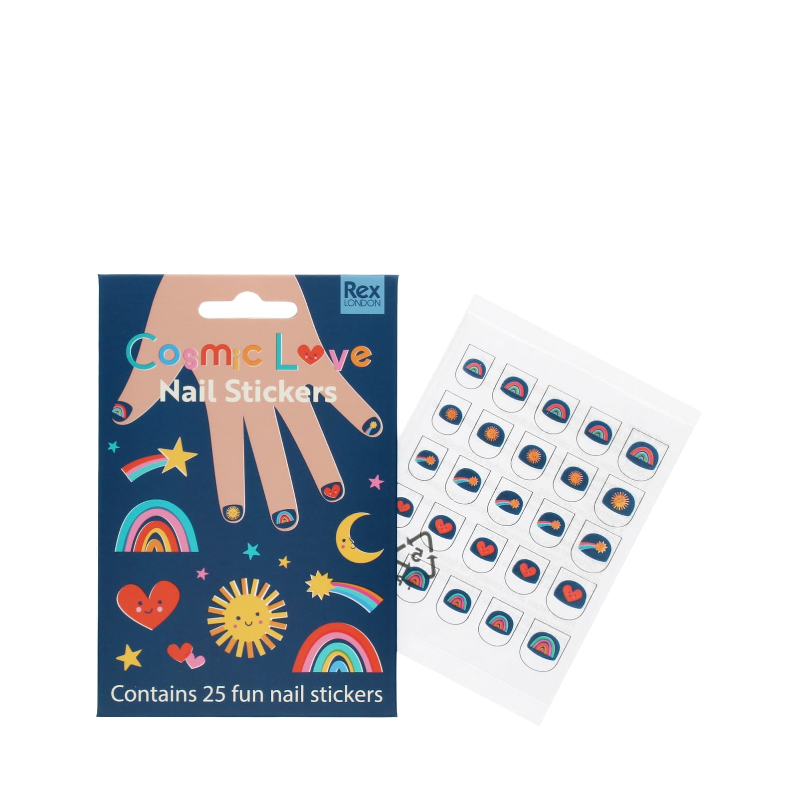 Nail Stickers Pack of 25 - Cosmic Love