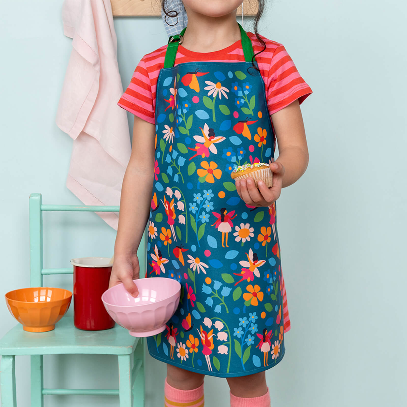 Wipeable Apron - Fairies In The Garden