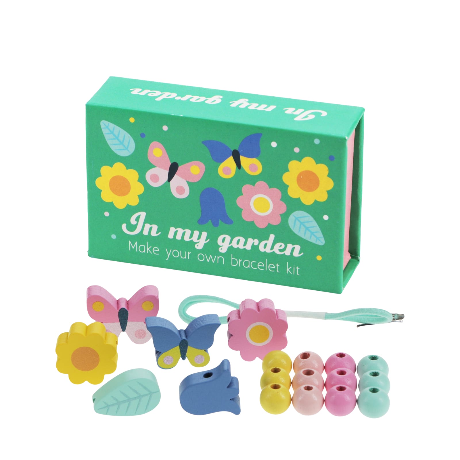 Wooden Bead Bracelet Kit - In My Garden