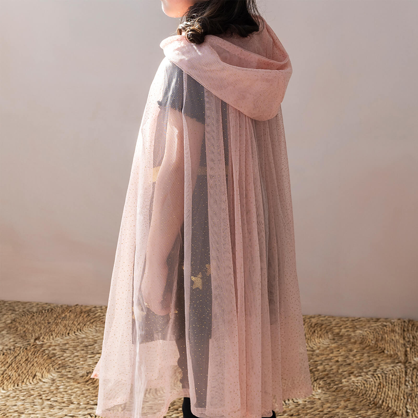 Glitter Cape - Light Pink