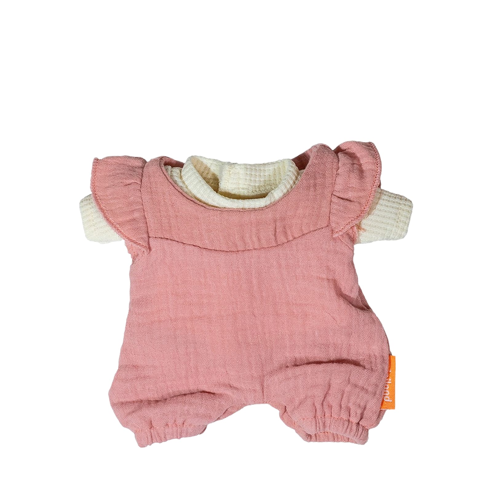 Doll Outfit Pink Overalls and T-Shirt - 21cm