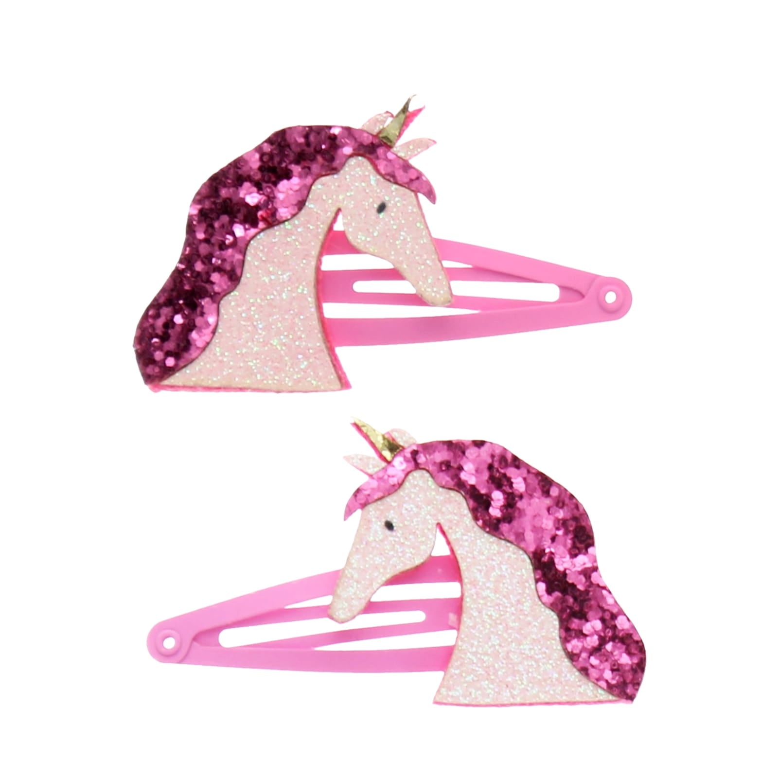 Glitter Hair Clips - Unicorn