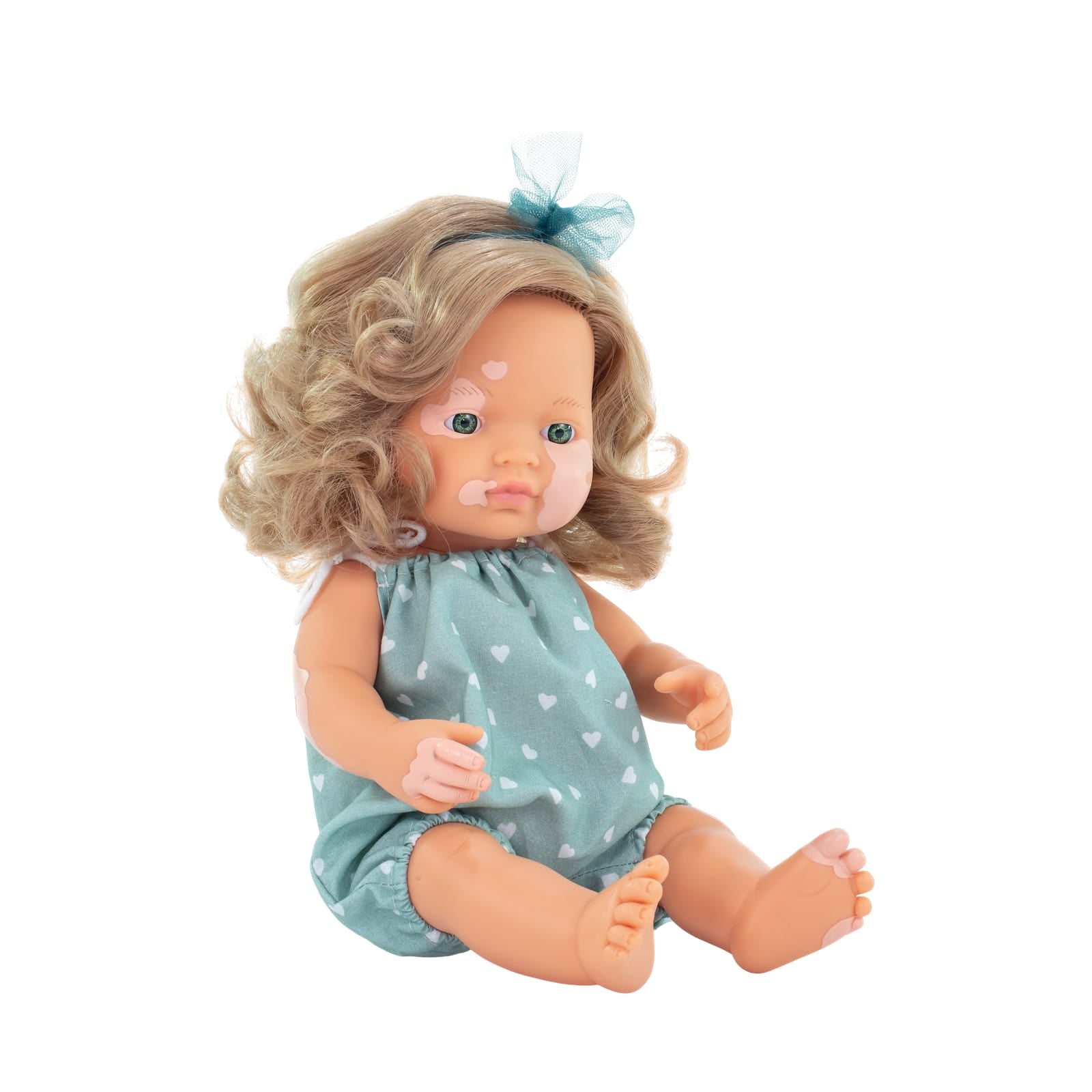 Girl with Vitiligo Dressed Baby Doll - 38cm