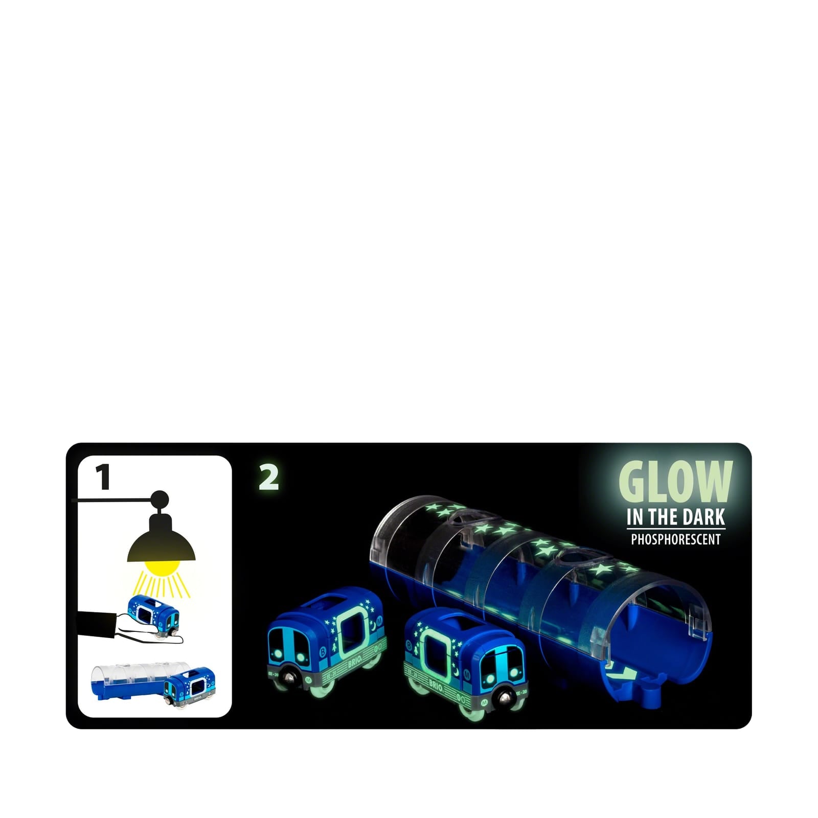 Tunnel and Glow In The Dark Metro Train