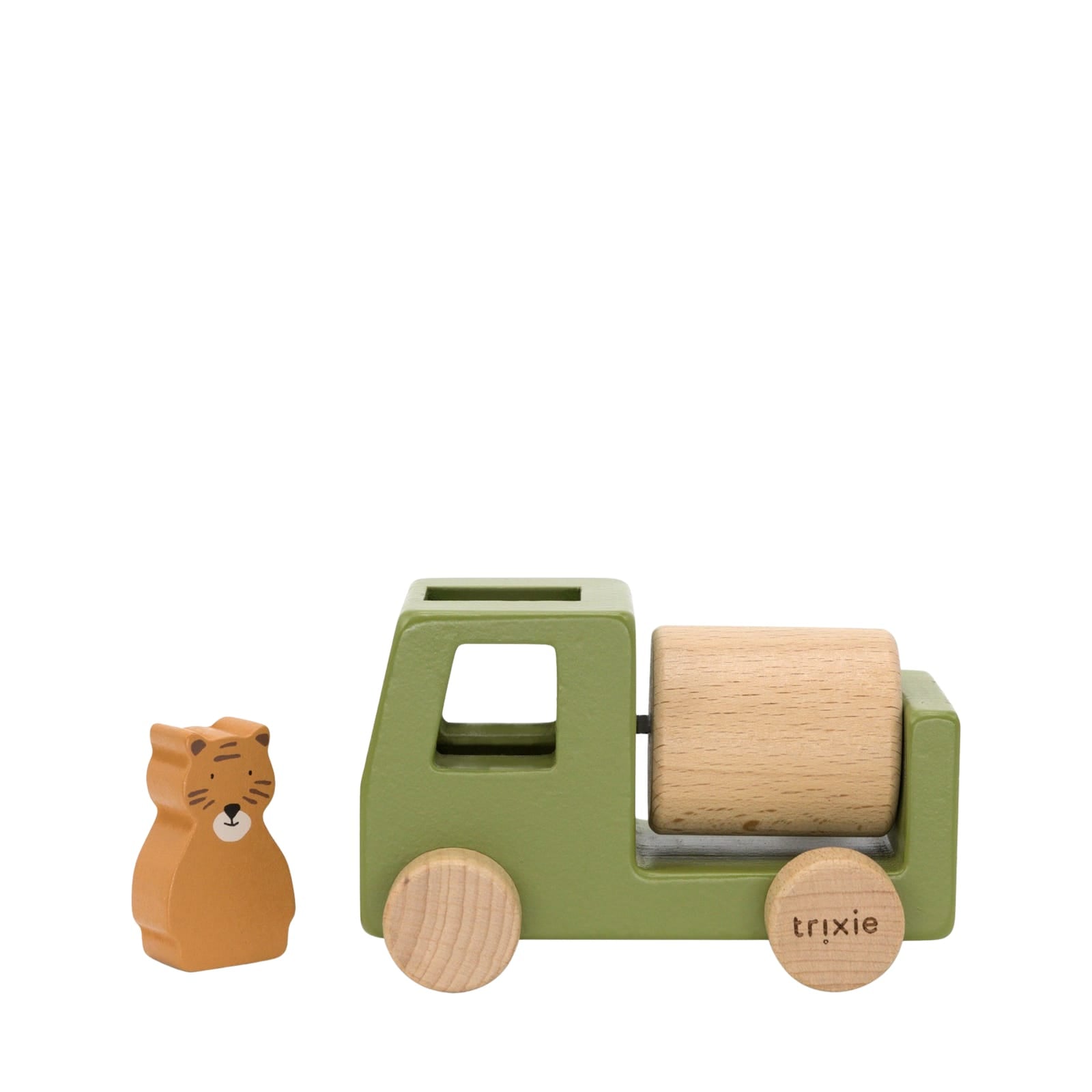 Wooden Animal Construction Cars Set