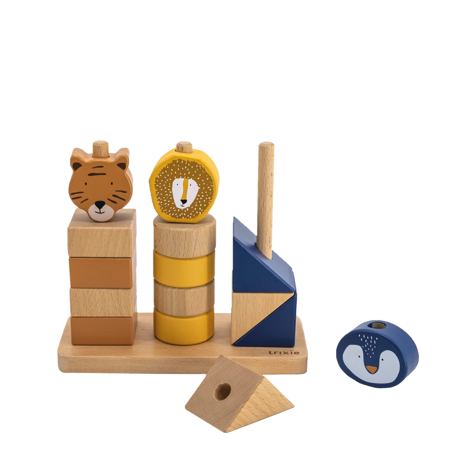 Wooden Animal Blocks Stacker