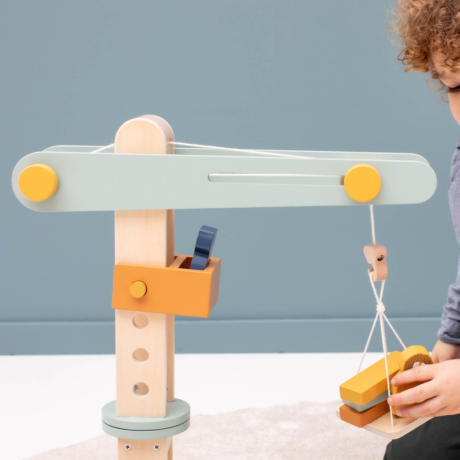 Wooden Construction Crane