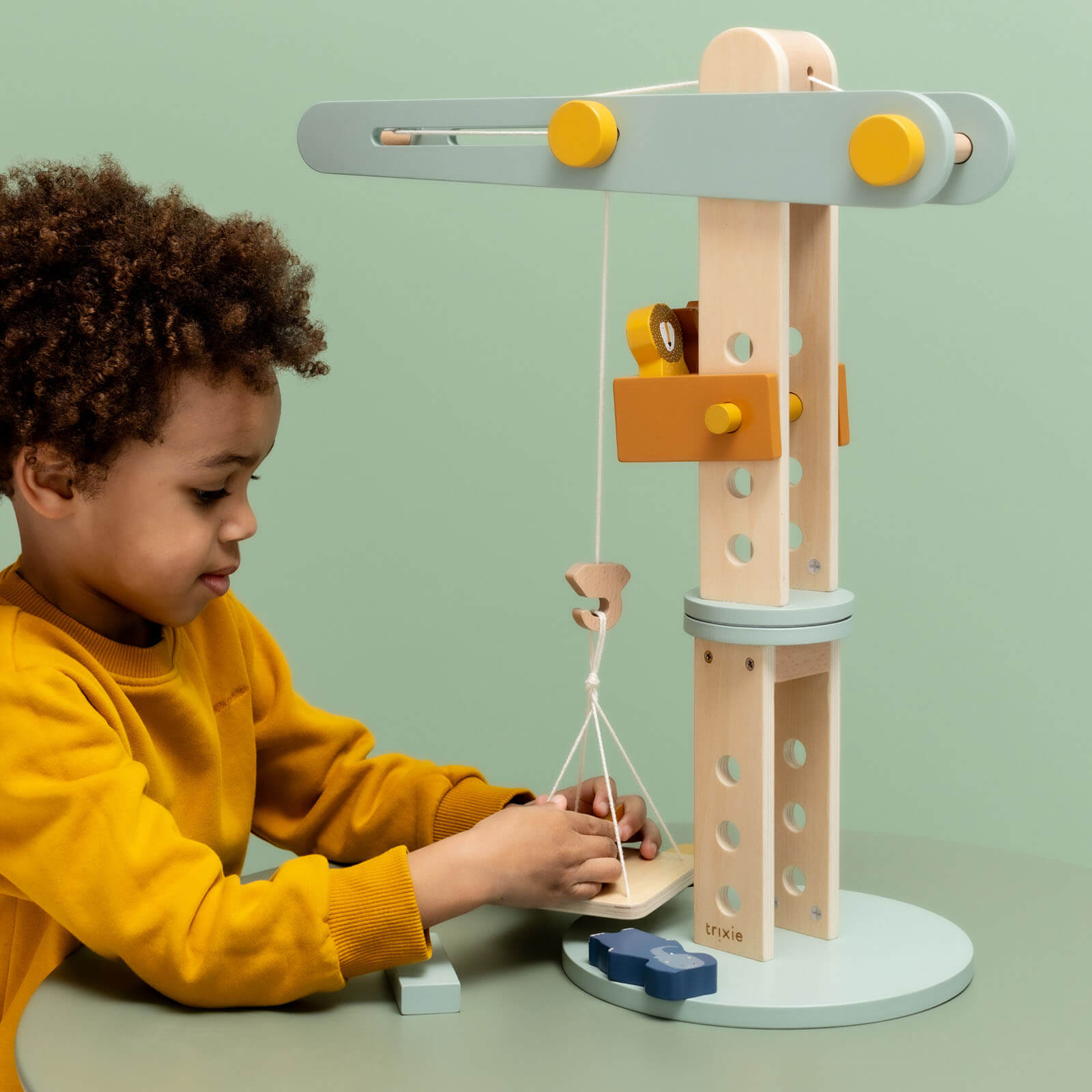 Wooden Construction Crane