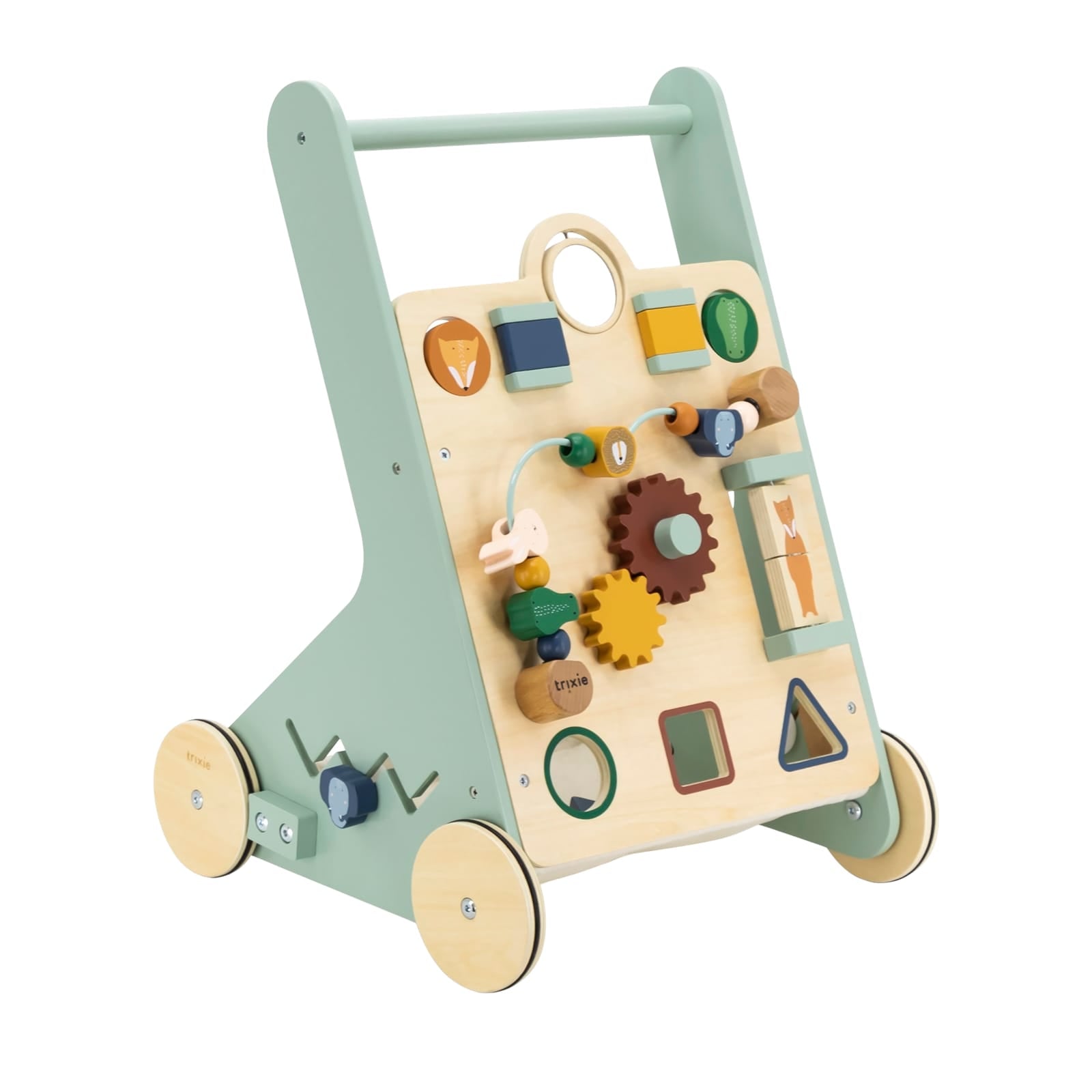Wooden Animal Activity Baby Walker