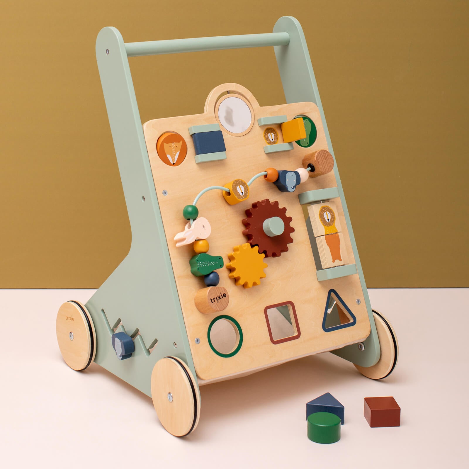 Wooden Animal Activity Baby Walker