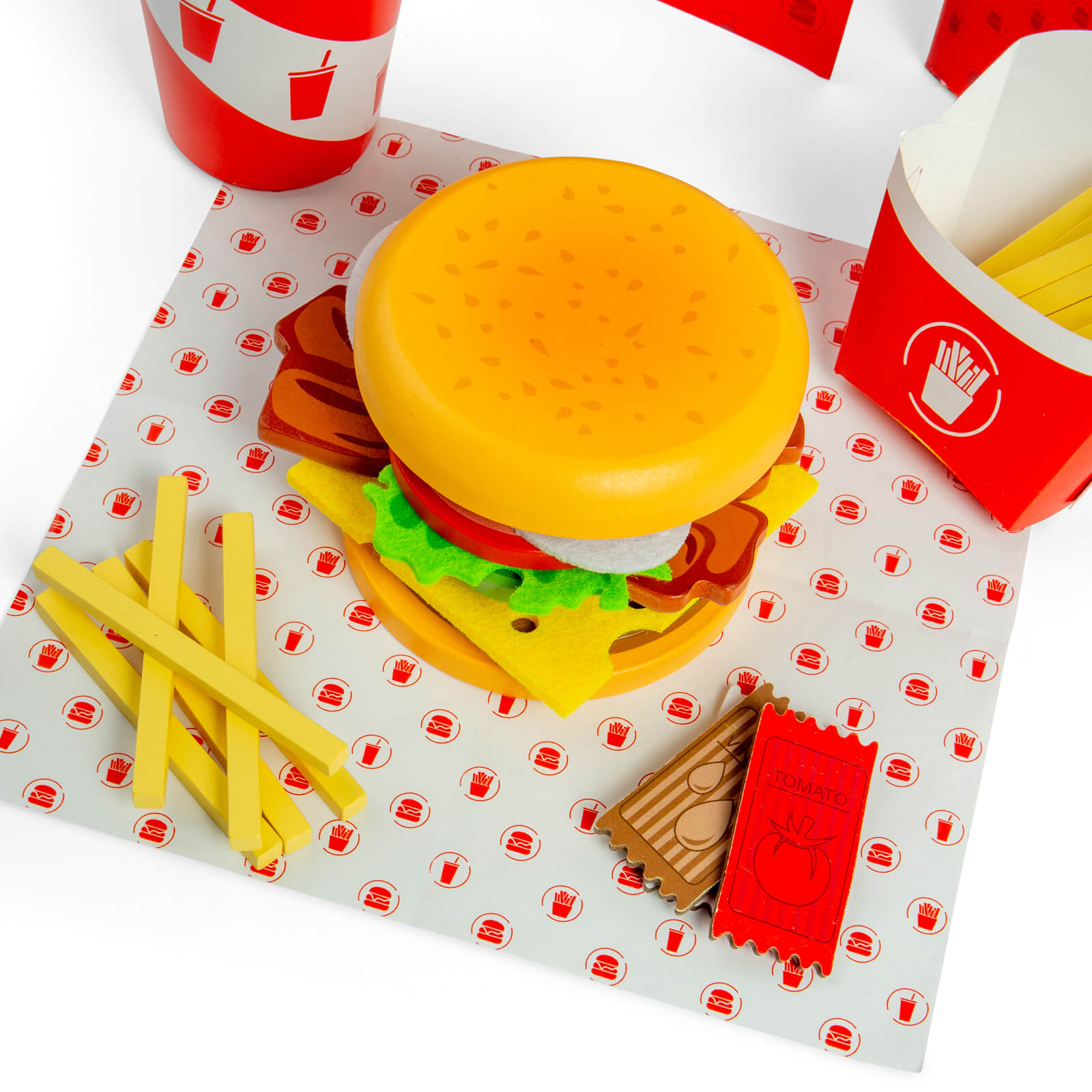 Burger and Fries Play Set