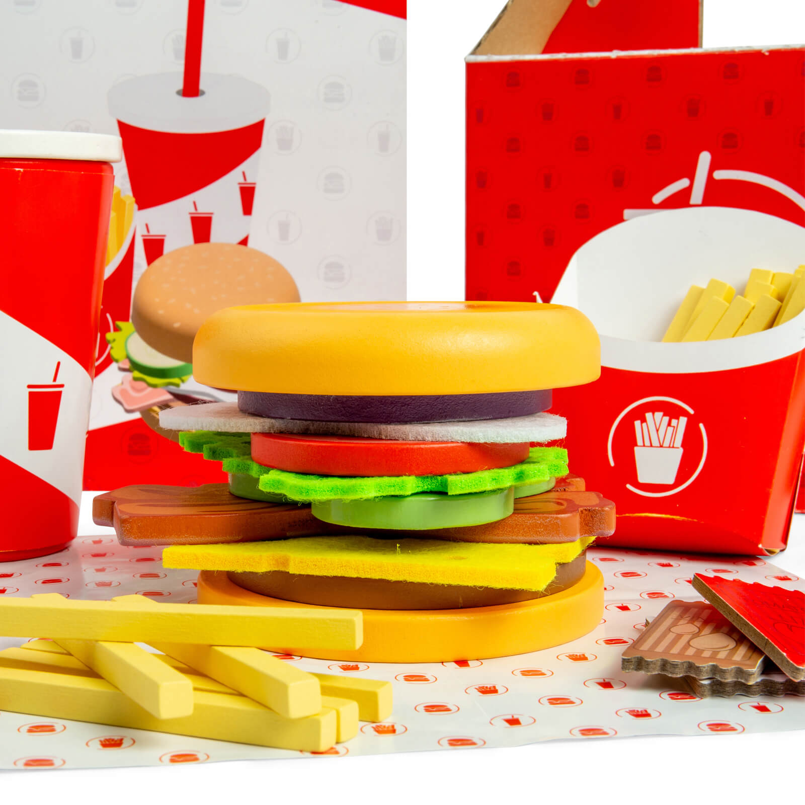 Burger and Fries Play Set