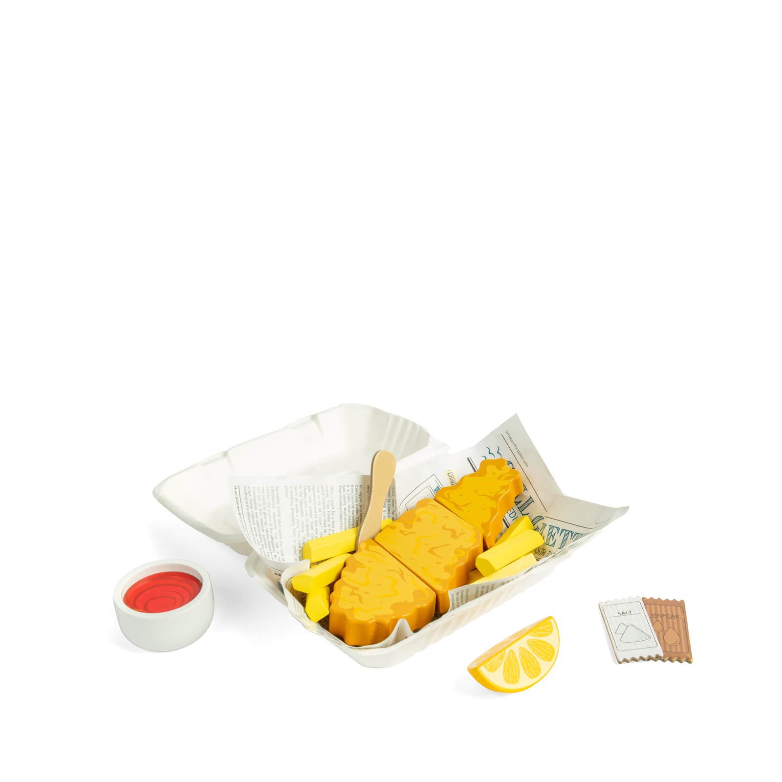 Fish and Chips Food Set