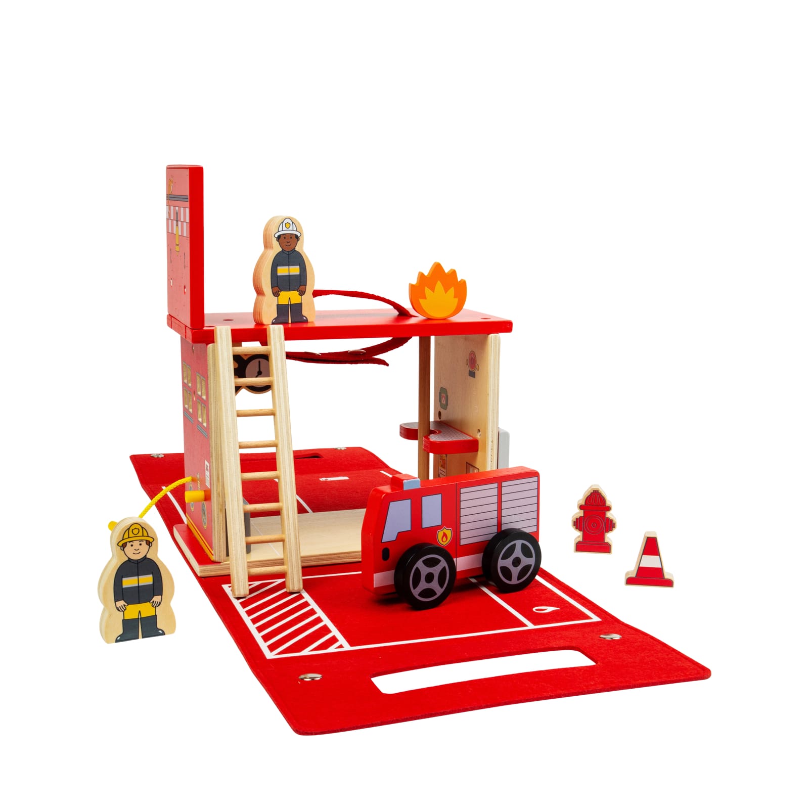 Fire Station On The Go Play Set