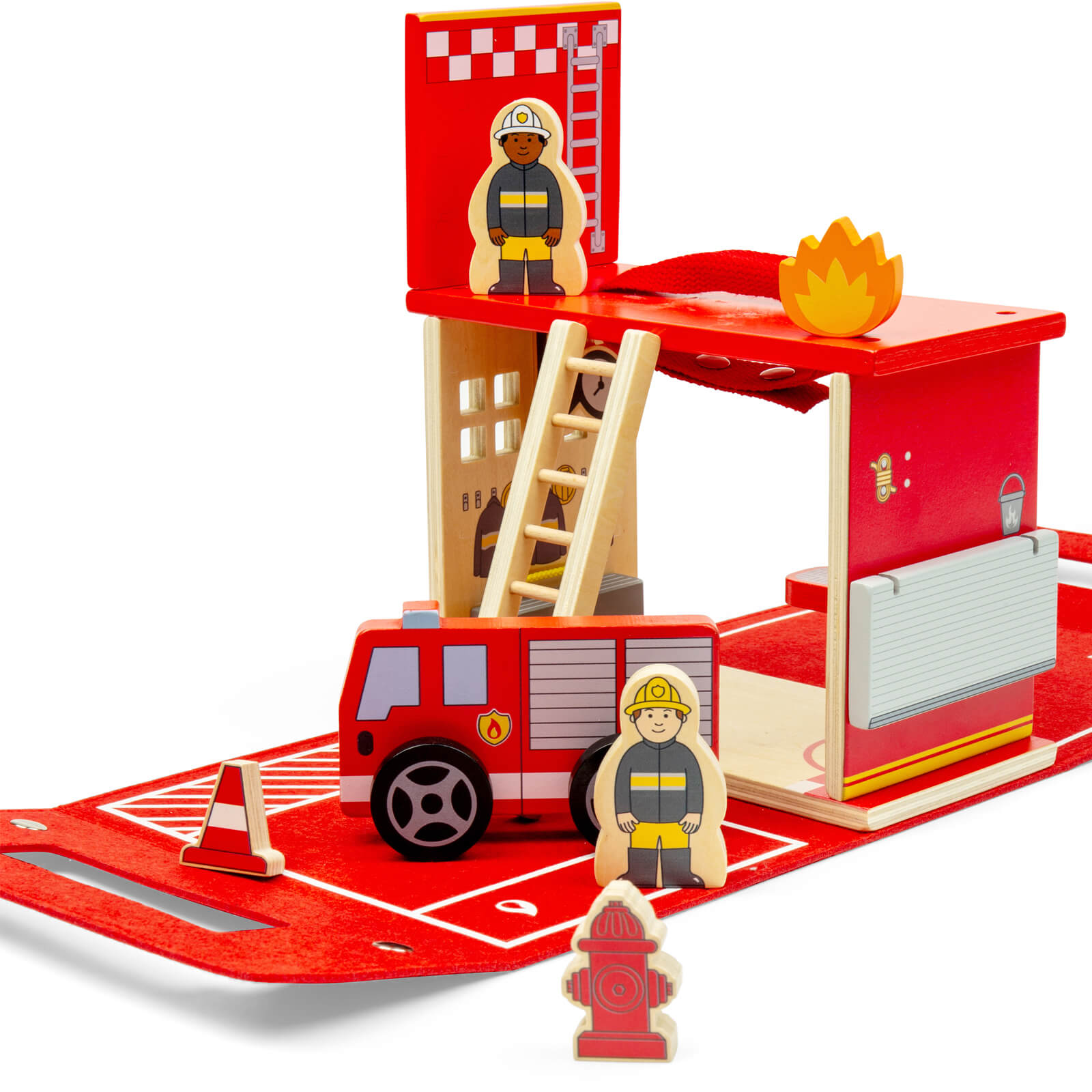 Fire Station On The Go Play Set