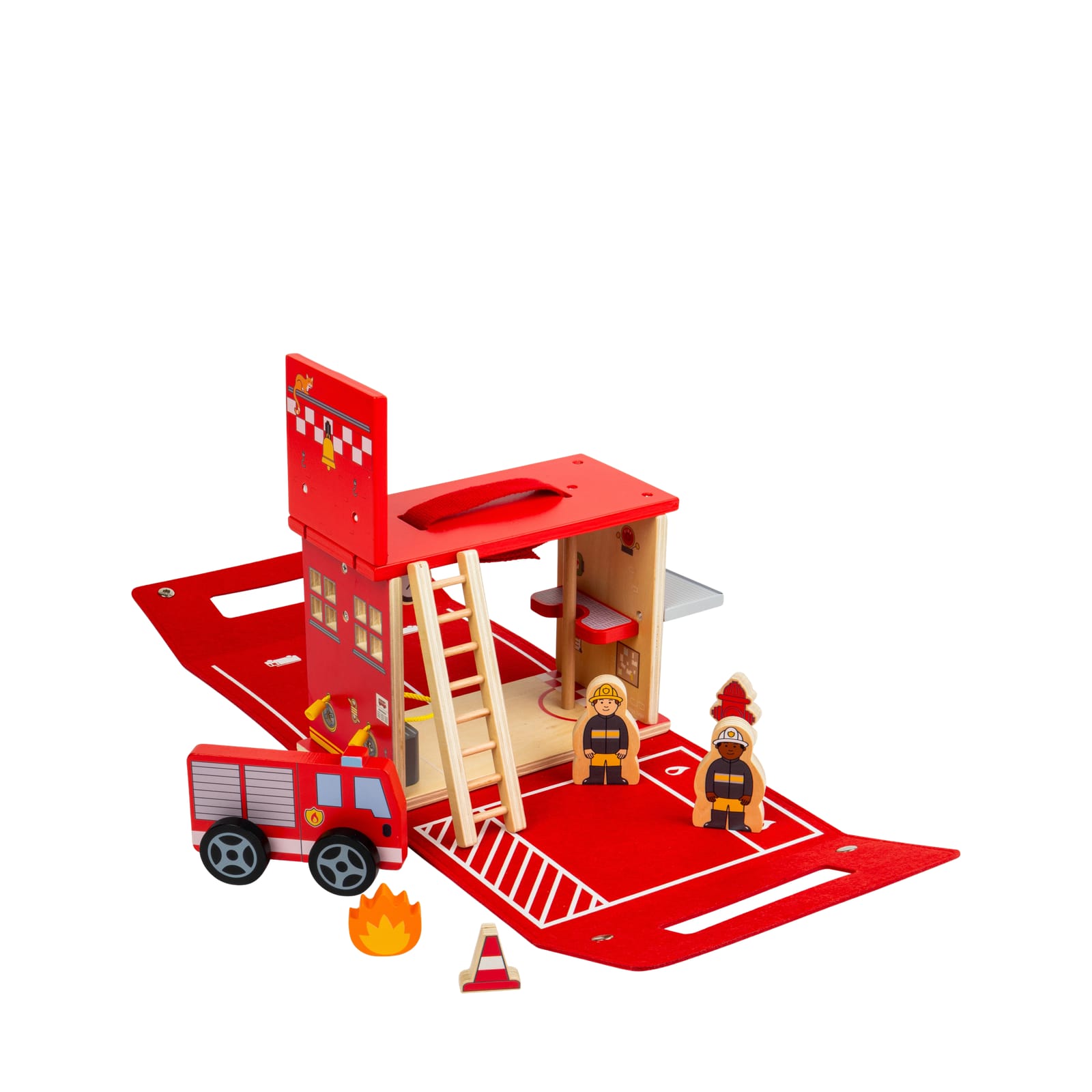 Fire Station On The Go Play Set