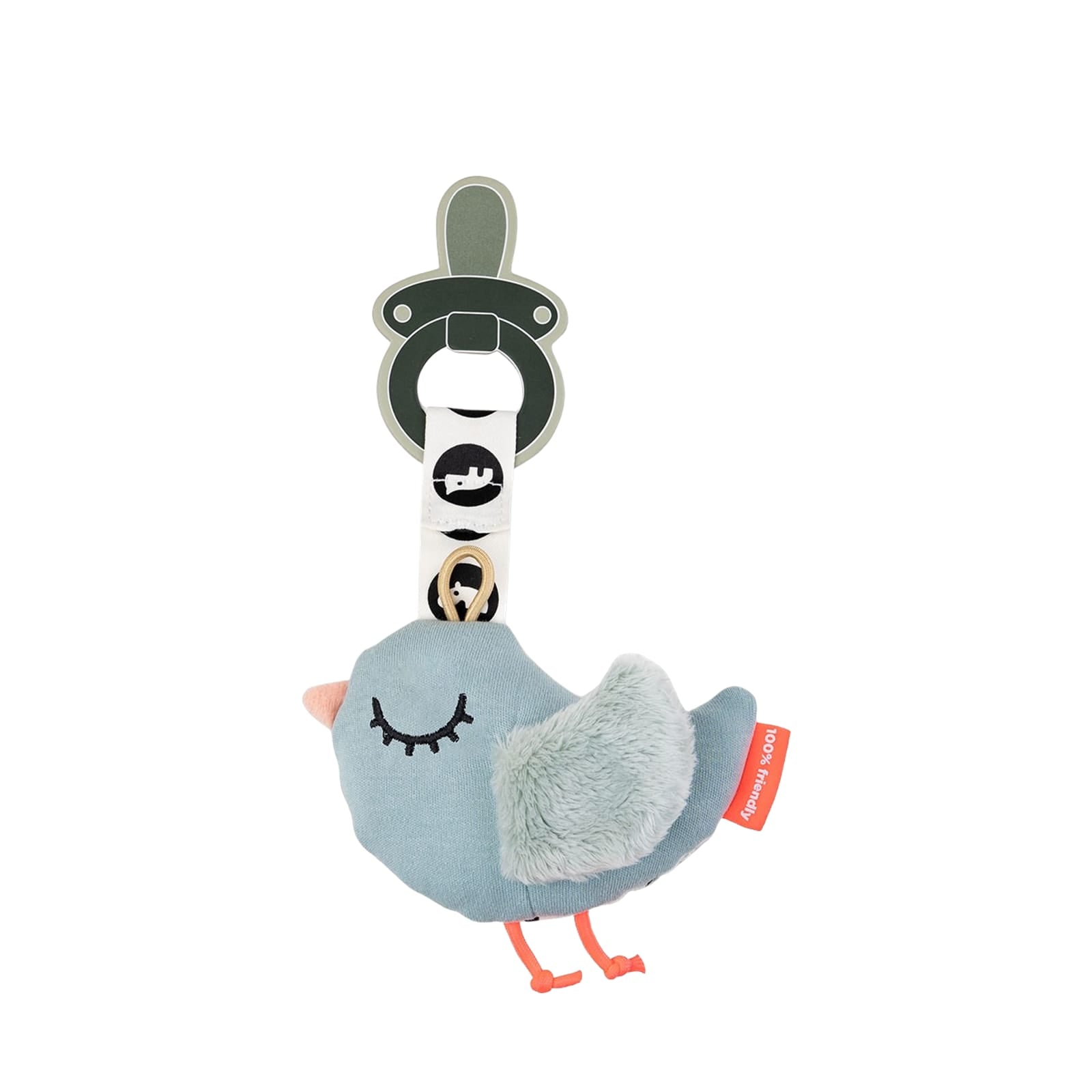 Pacifier Cozy Keeper - Birdee Blue