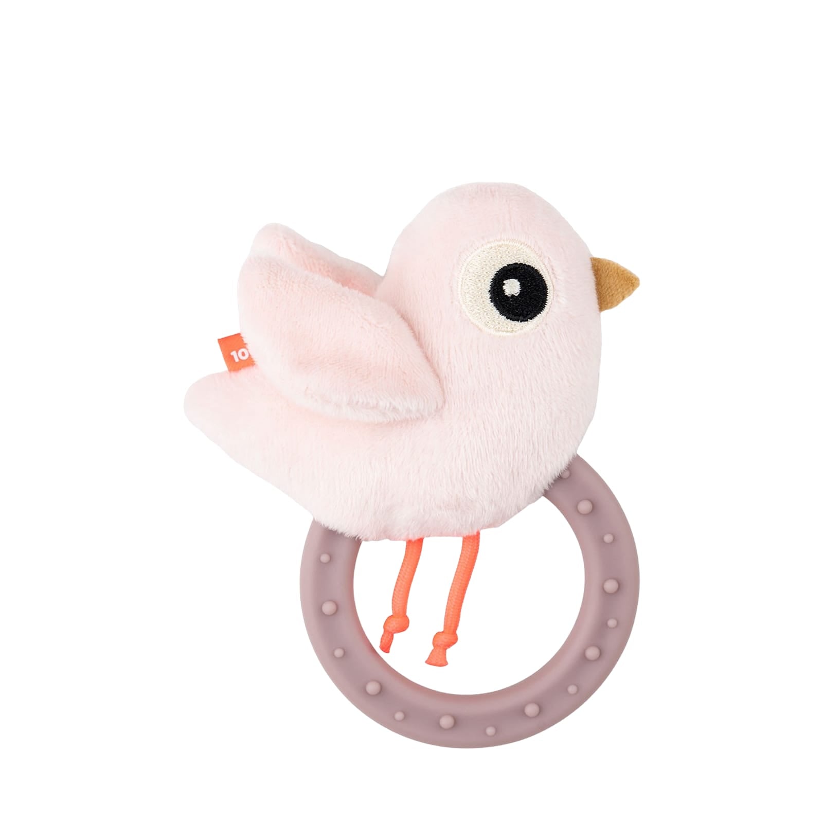 Sensory Rattle with Teether - Birdee Powder