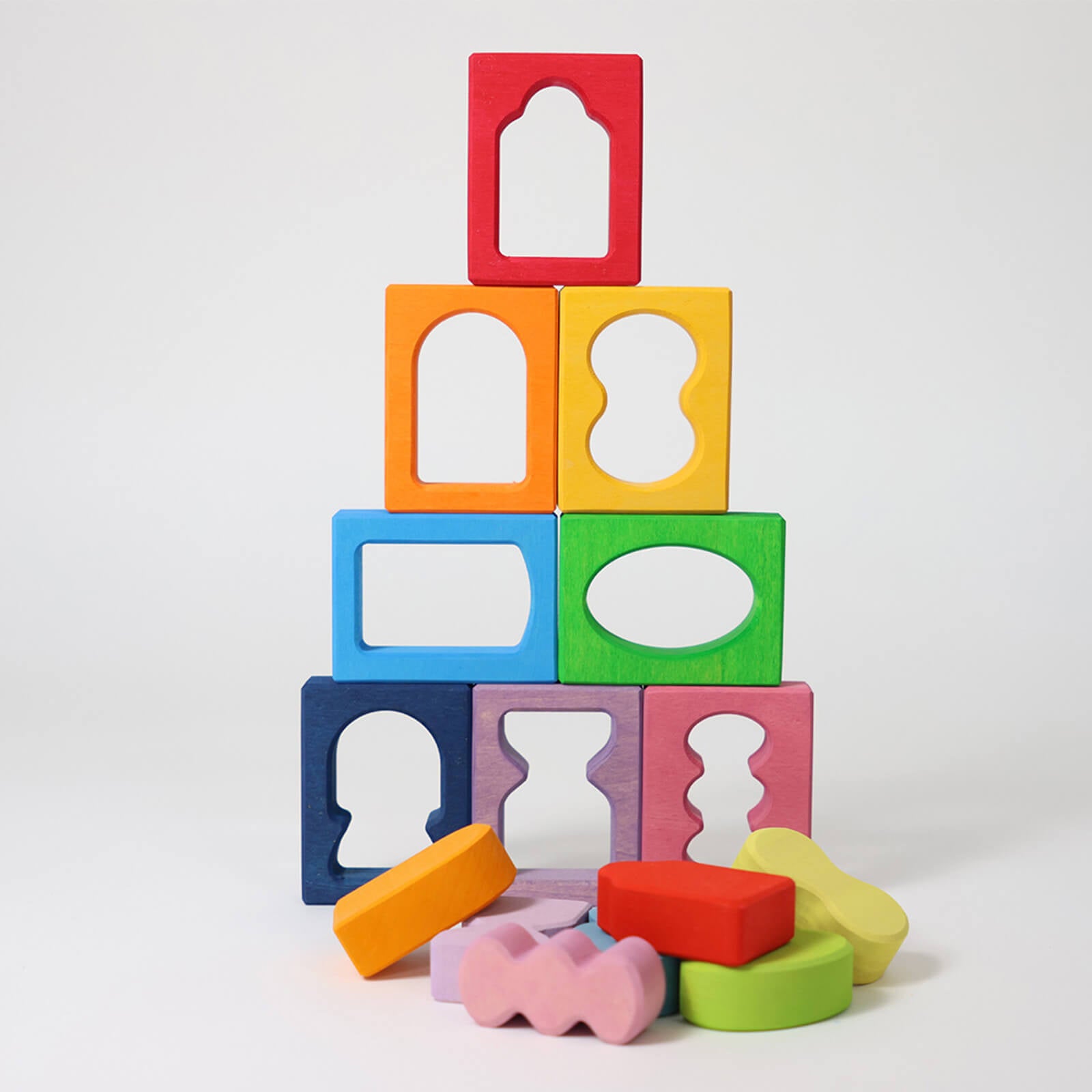 Coloured Building Block Set - Windows