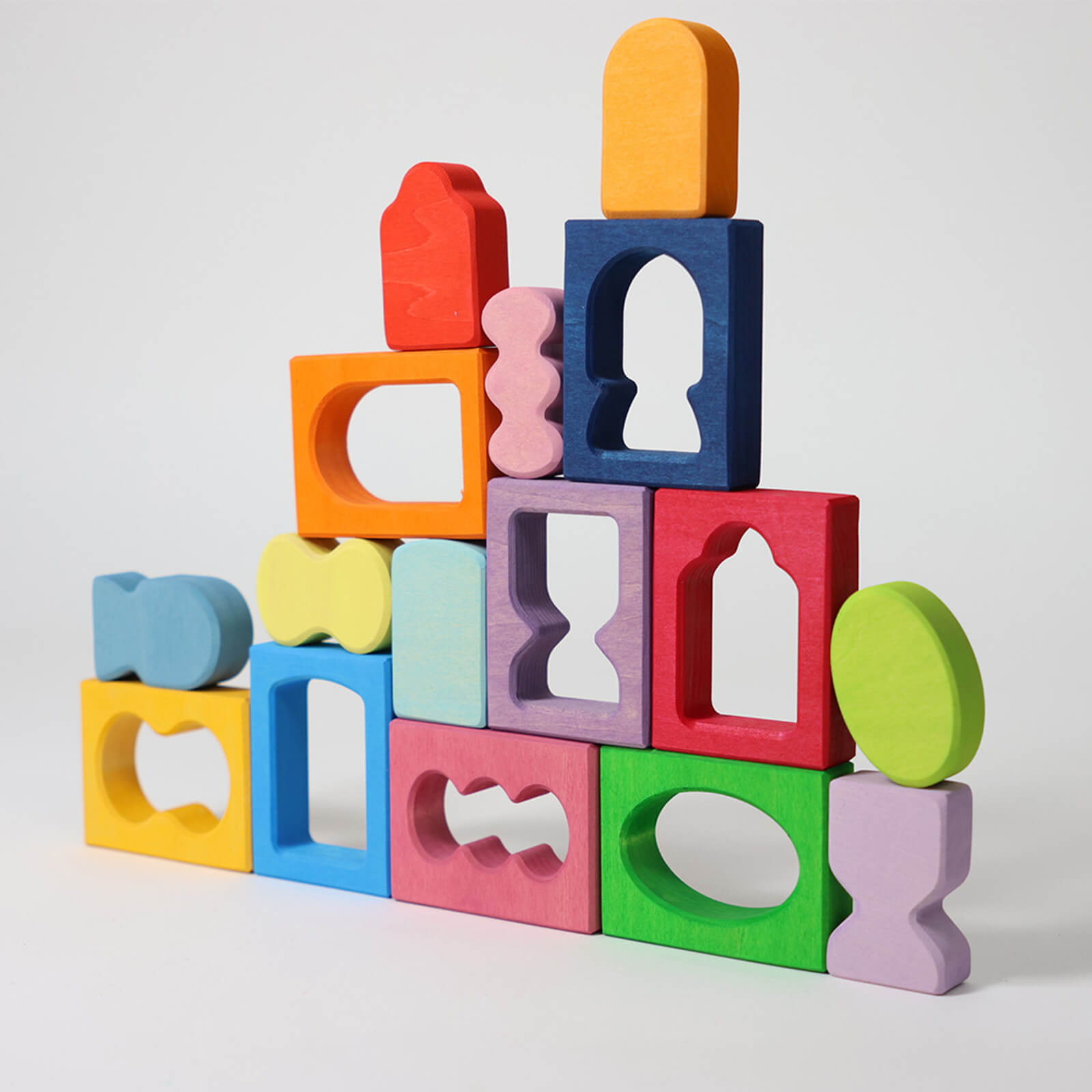 Coloured Building Block Set - Windows