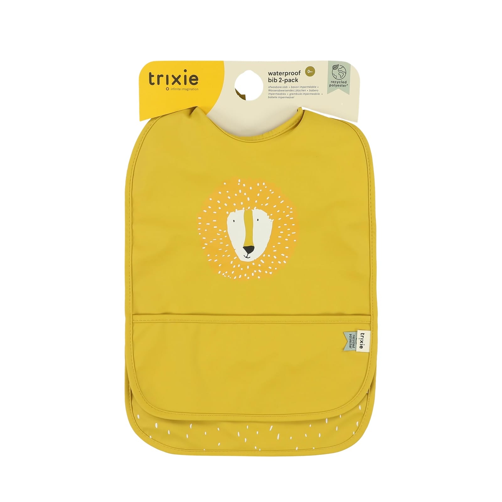 Waterproof Bib 2-Pack - Mr Lion