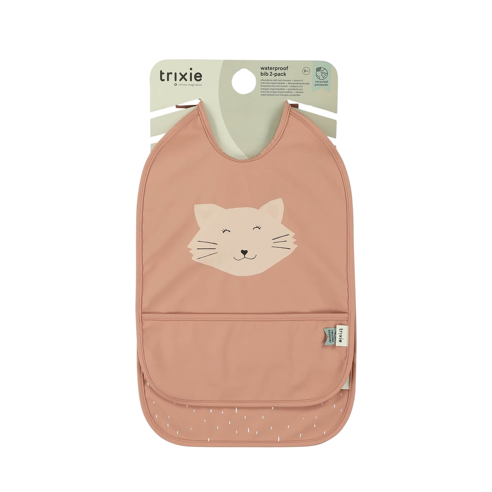 Waterproof Bib 2-Pack - Mrs Cat