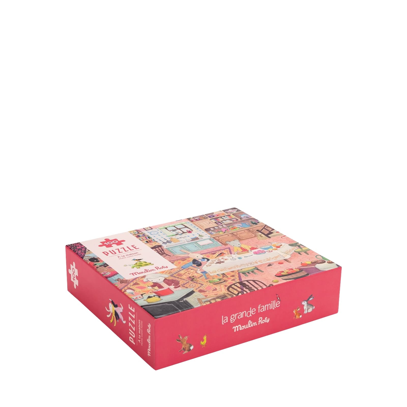 100 Piece Puzzle - Animal Family At Home