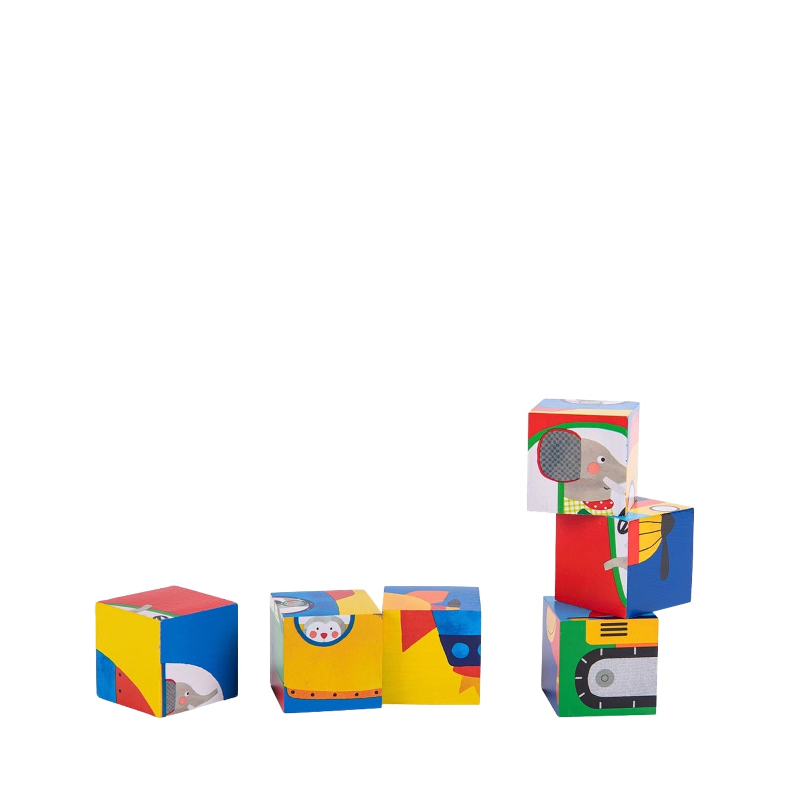 Stacking Puzzle Cubes - Vehicles