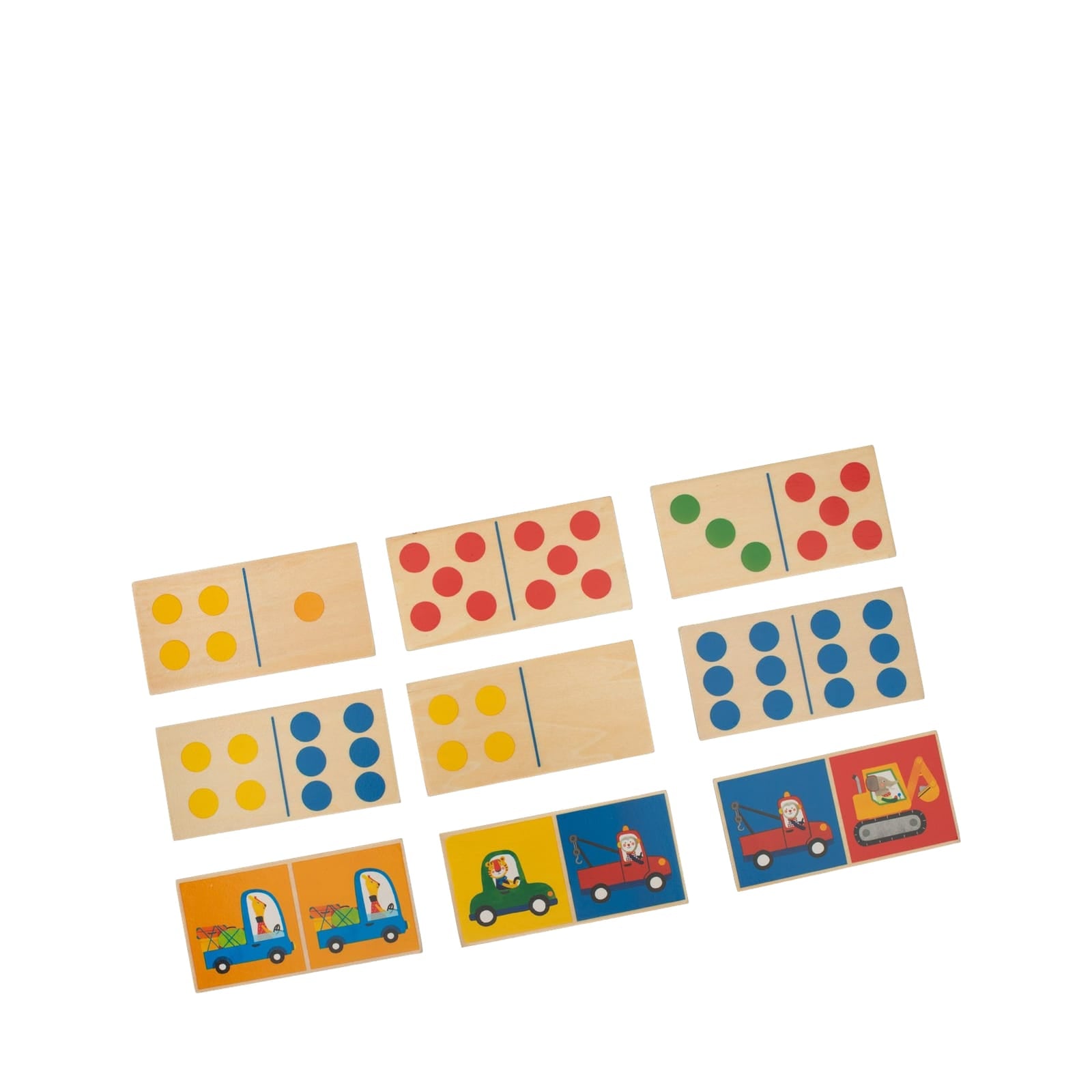 Wooden Dominoes - Vehicles