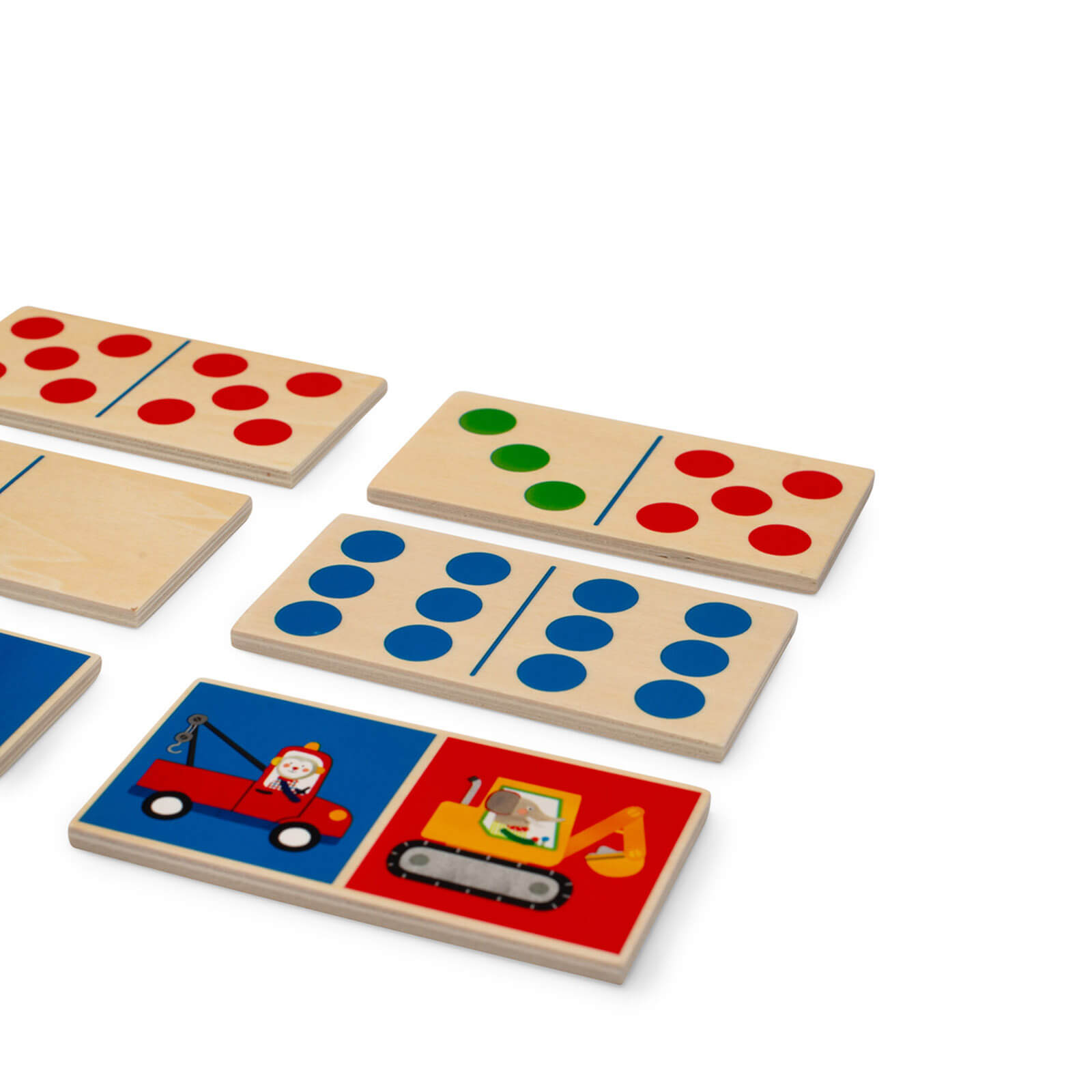 Wooden Dominoes - Vehicles
