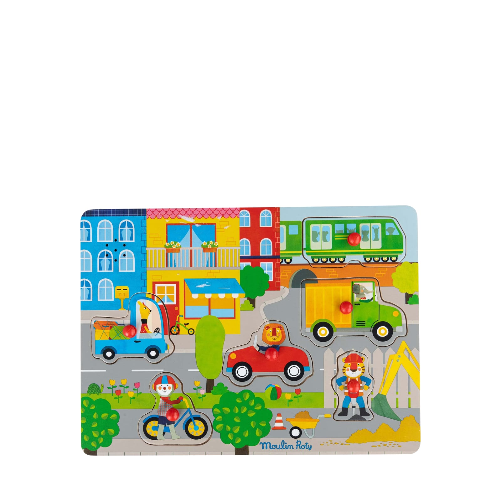 Wooden Sound Puzzle - Vehicles