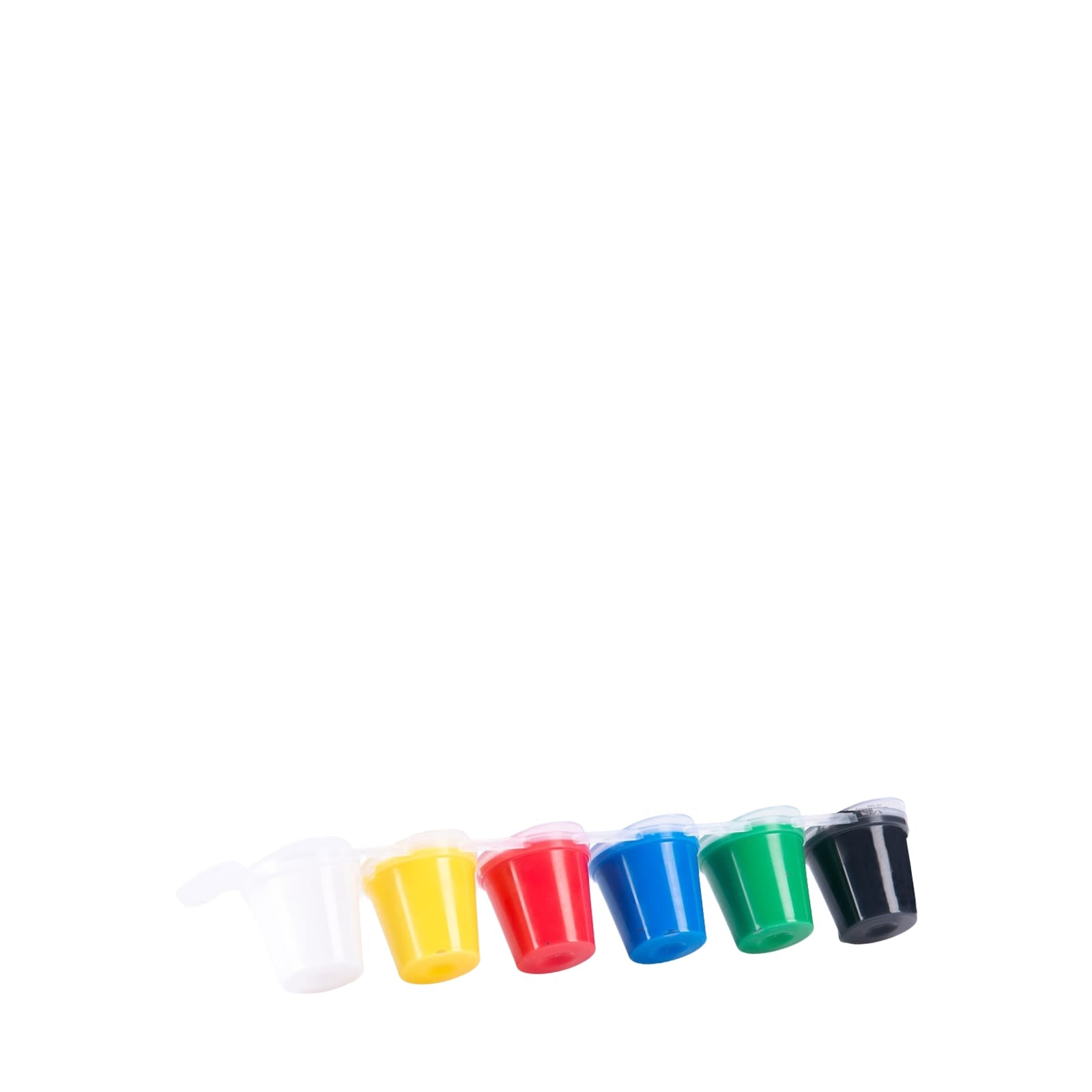 6 Small Finger Paints Pots - Classic Colours