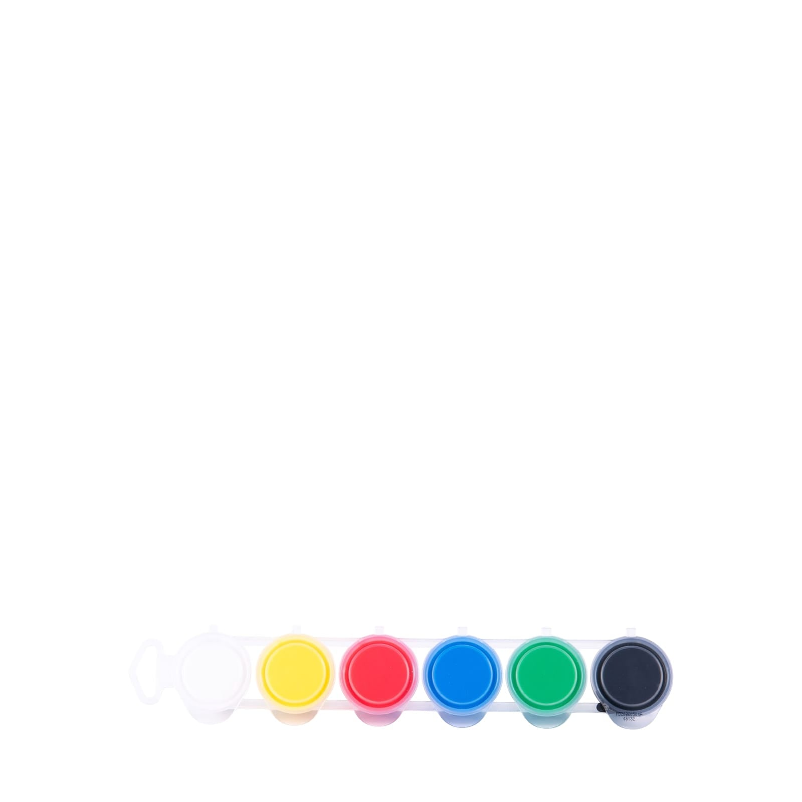 6 Small Finger Paints Pots - Classic Colours