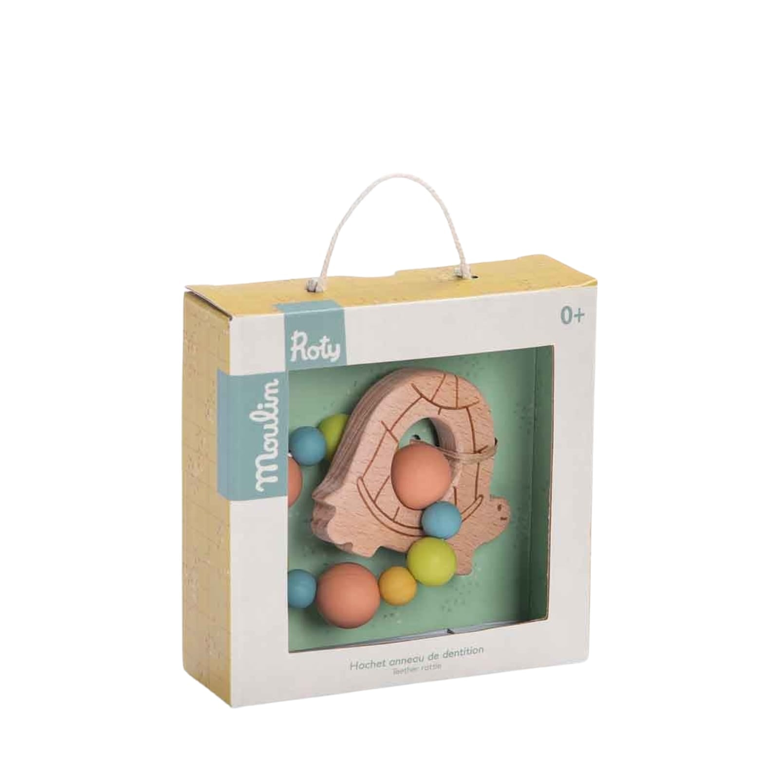 Wooden Teething Ring - Turtle