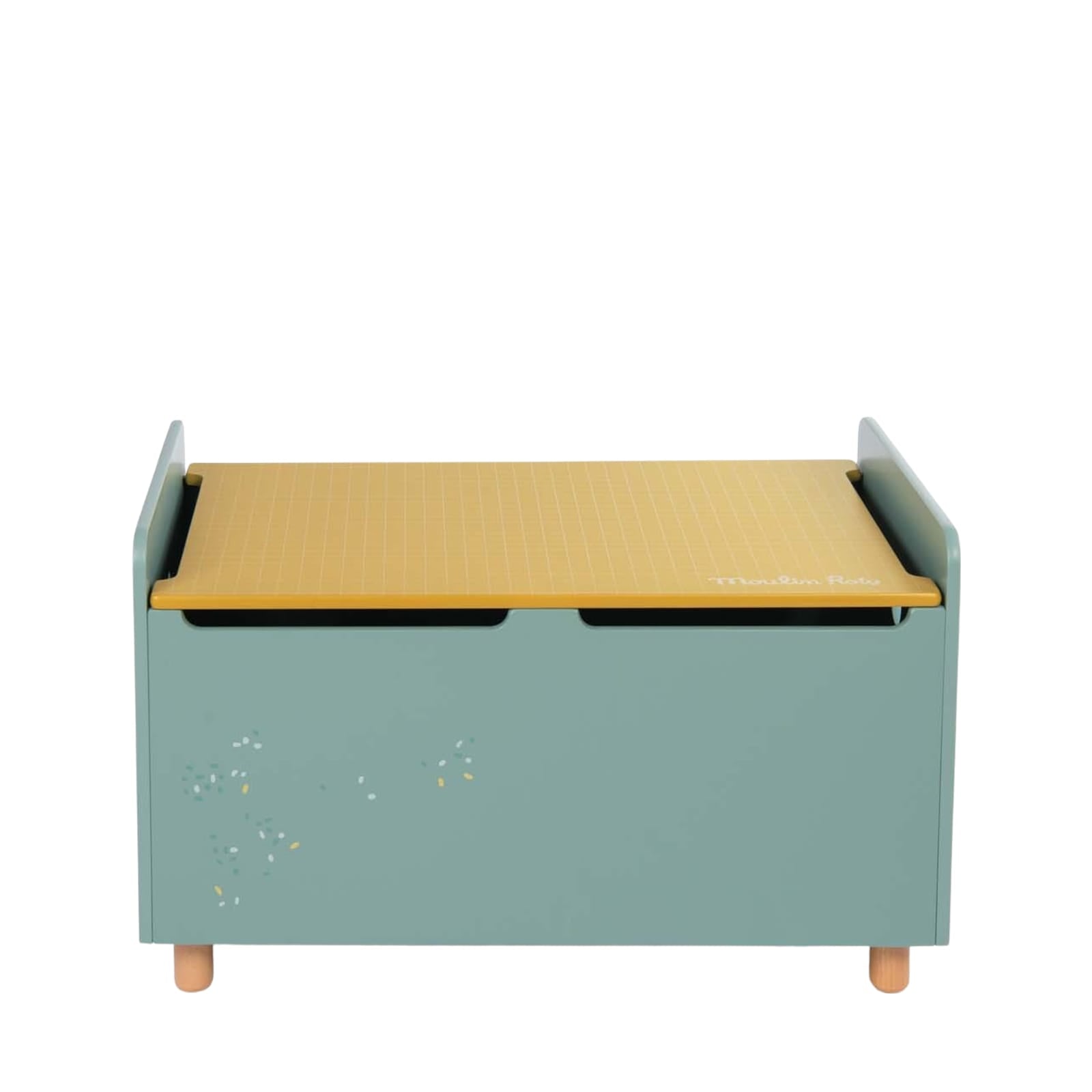 Toy Storage Chest - Blue and Mustard