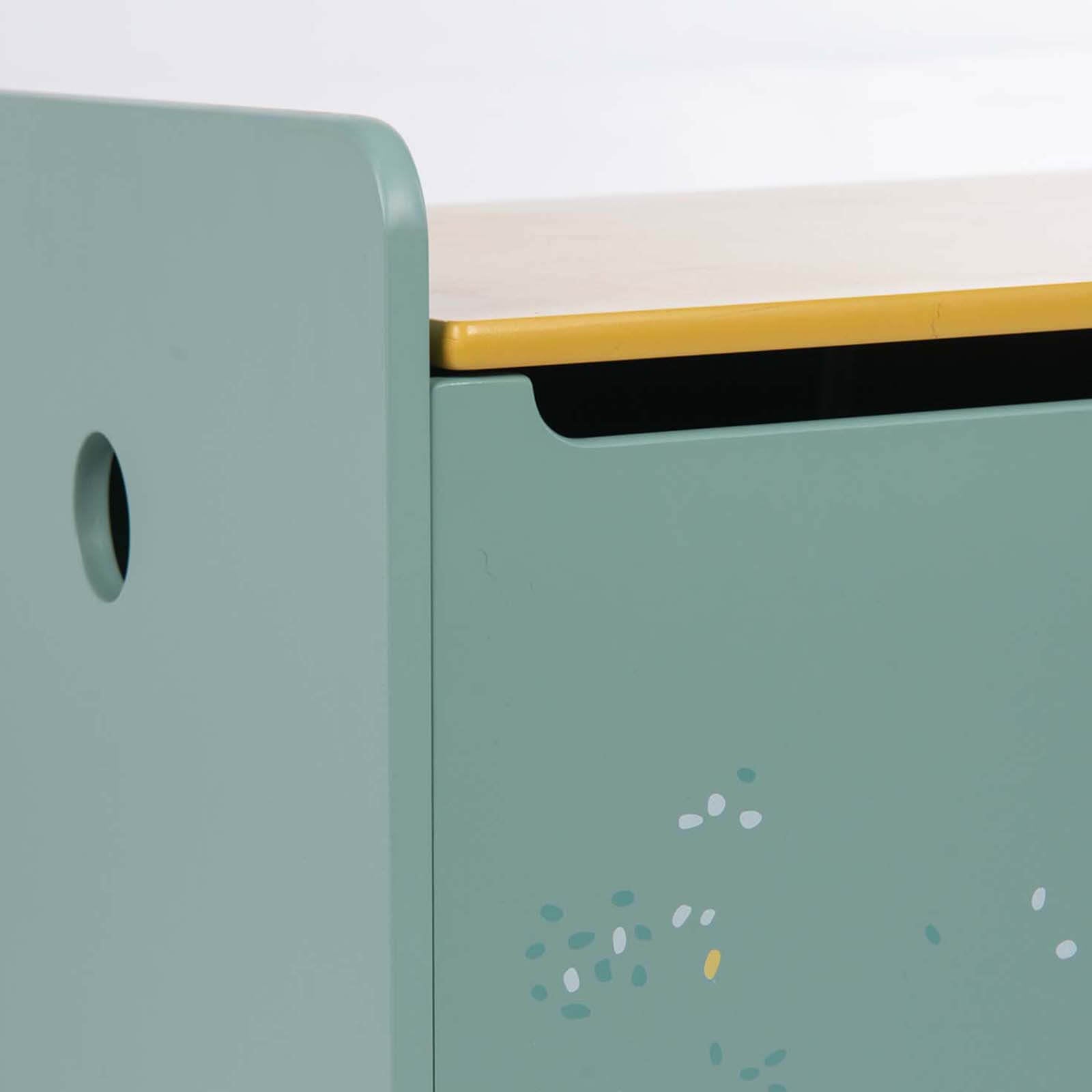 Toy Storage Chest - Blue and Mustard
