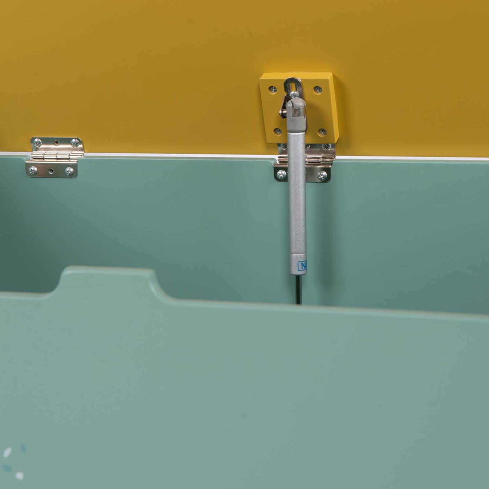 Toy Storage Chest - Blue and Mustard