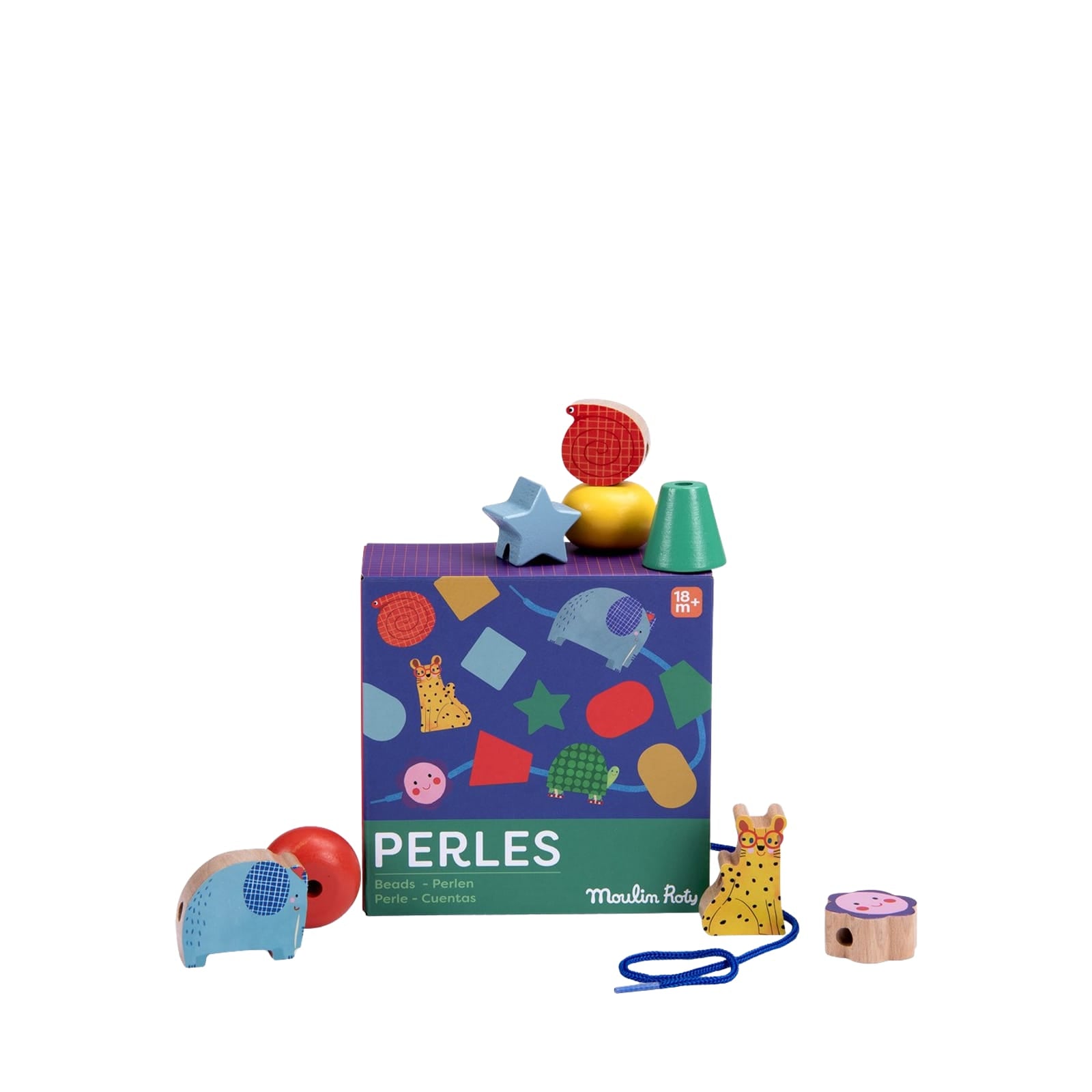 Wooden Lacing Beads - Animal Shapes