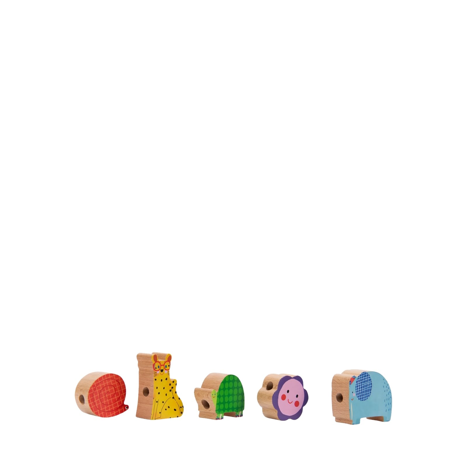 Wooden Lacing Beads - Animal Shapes