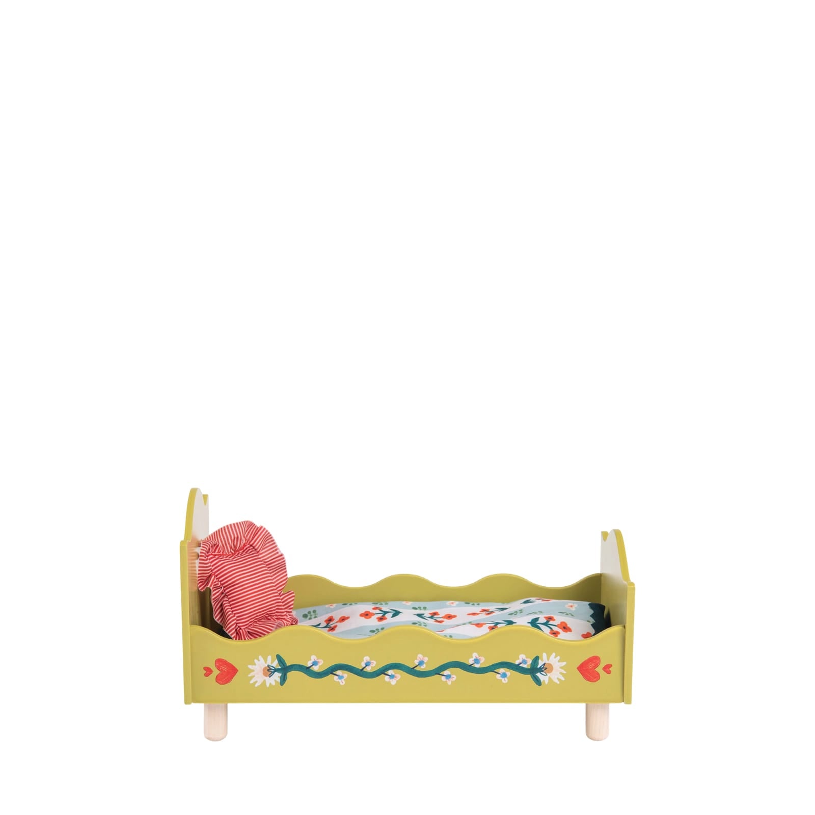 Doll House Furniture - Yellow Bed