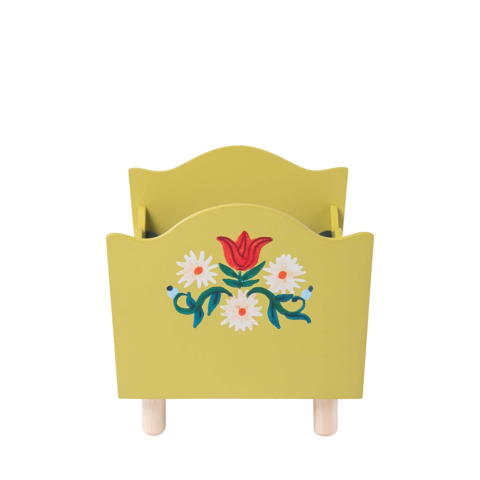 Doll House Furniture - Yellow Bed