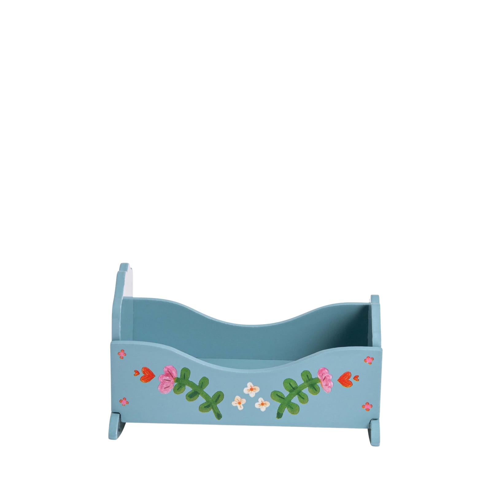 Doll House Furniture - Blue Cradle