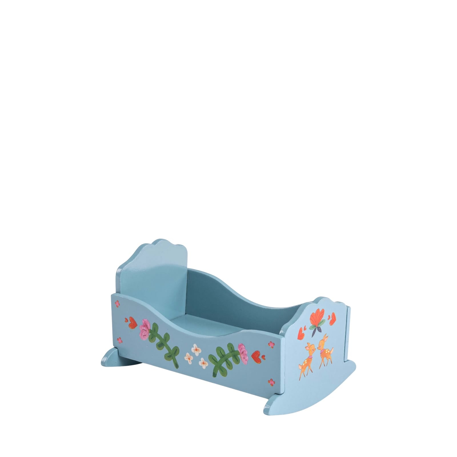 Doll House Furniture - Blue Cradle