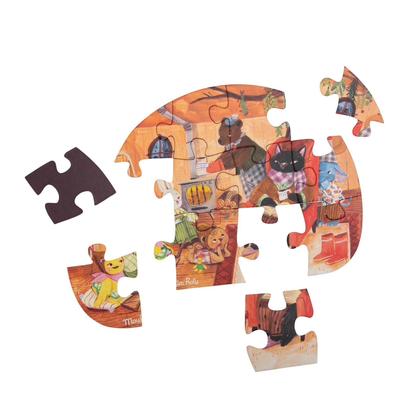 4 Mini 12 Piece Puzzles - Les Minouchkas