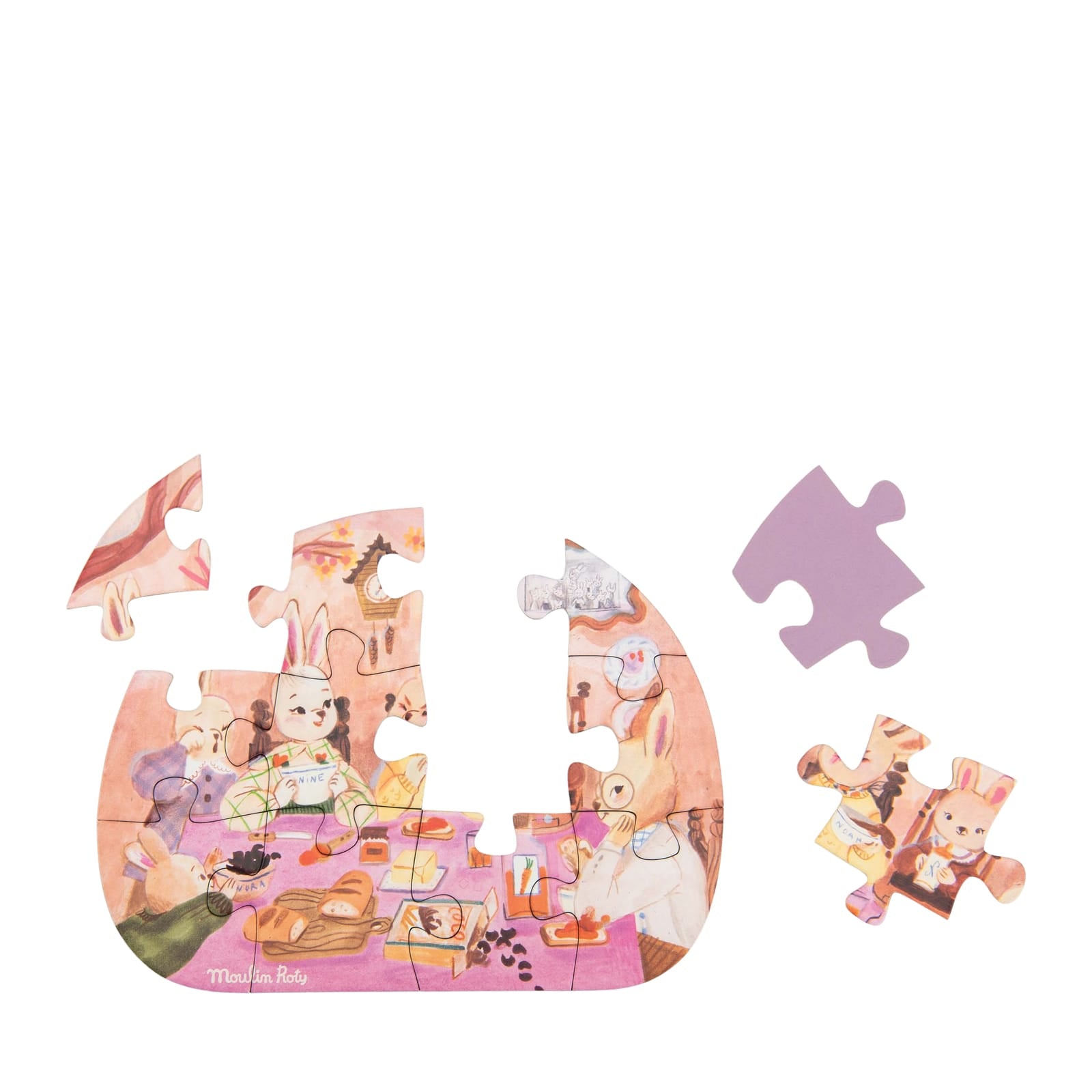 4 Mini 12 Piece Puzzles - Les Minouchkas