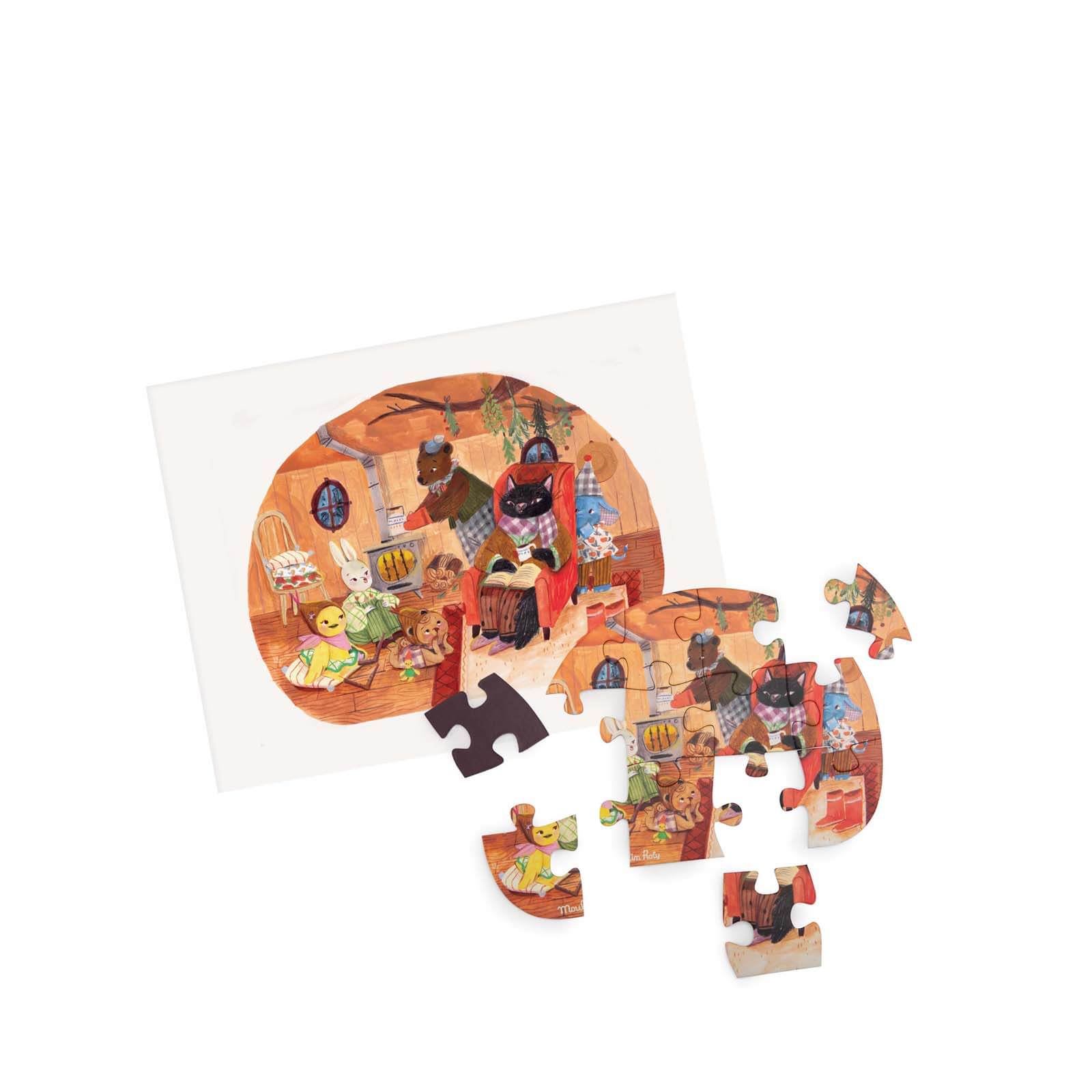 4 Mini 12 Piece Puzzles - Les Minouchkas