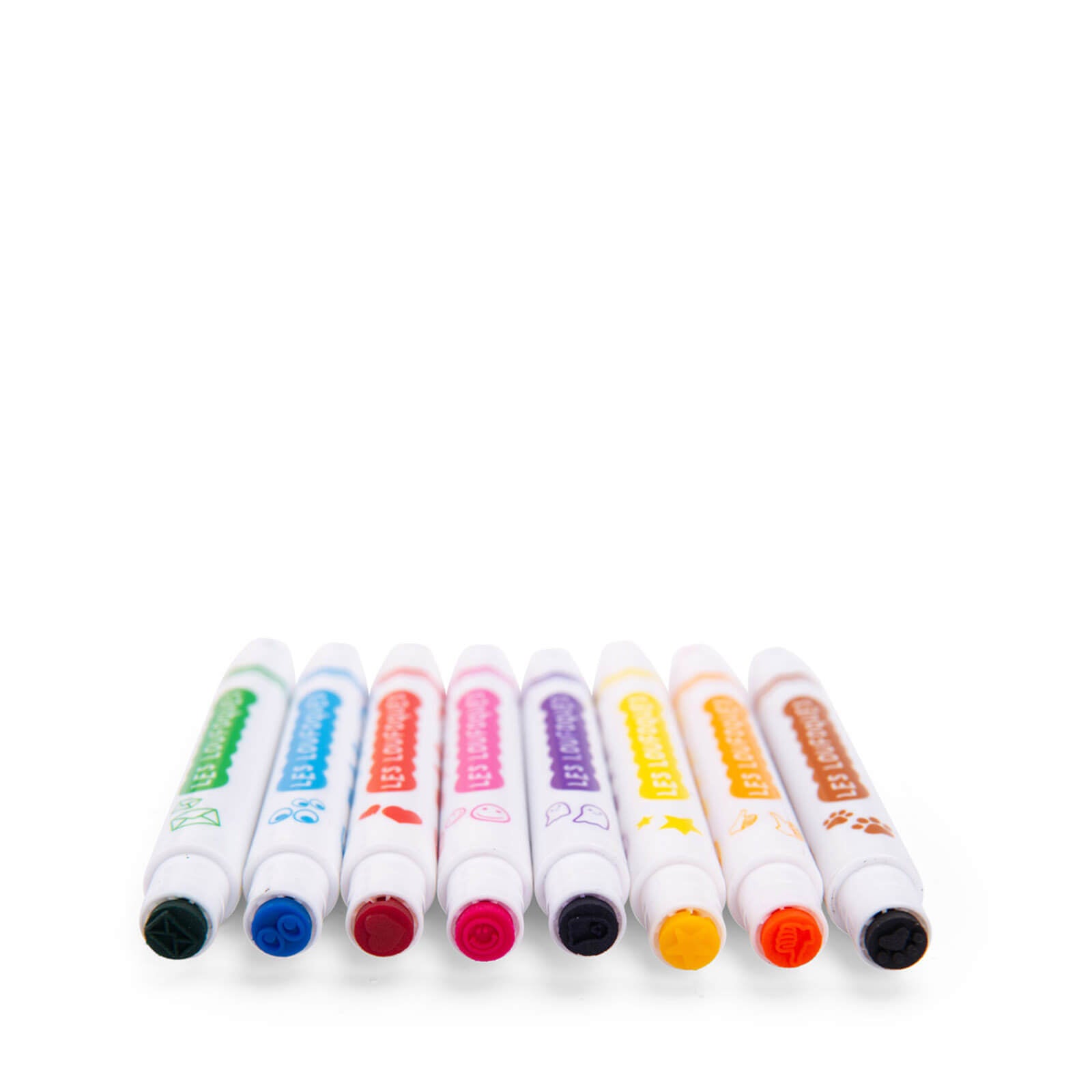 8 Double Ended Felt Tip Pens and Stamps