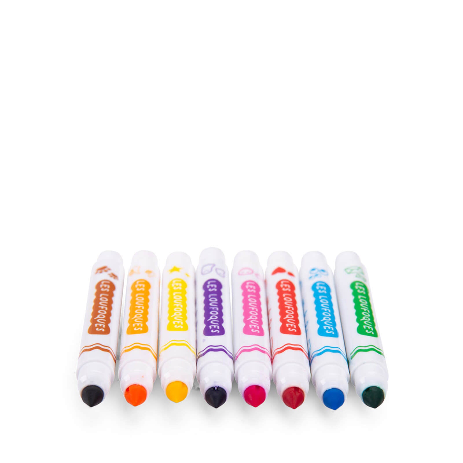 8 Double Ended Felt Tip Pens and Stamps